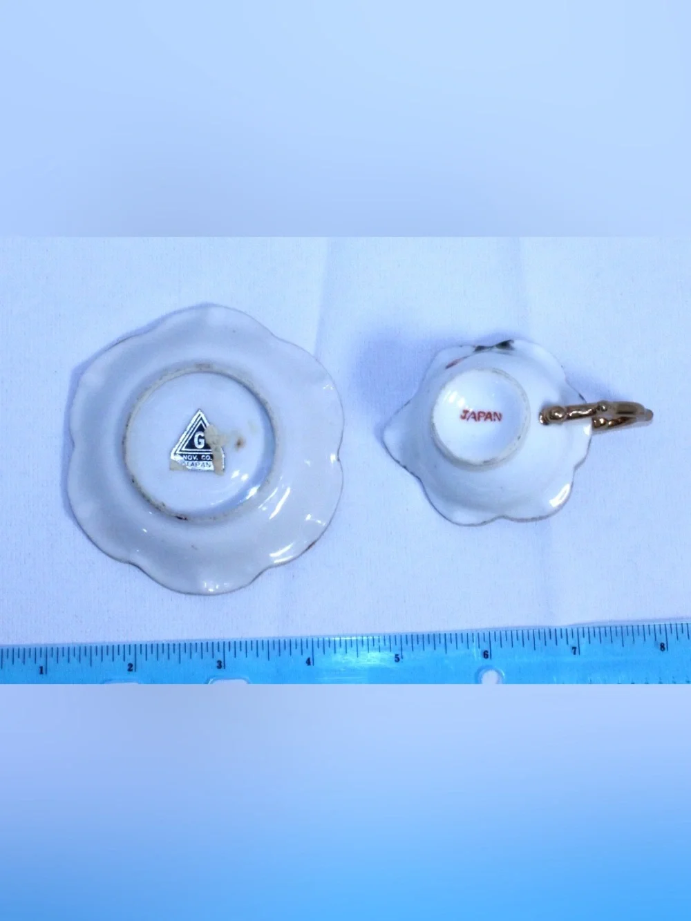 Vintage Japan Porcelain Demitasse and Saucer Set